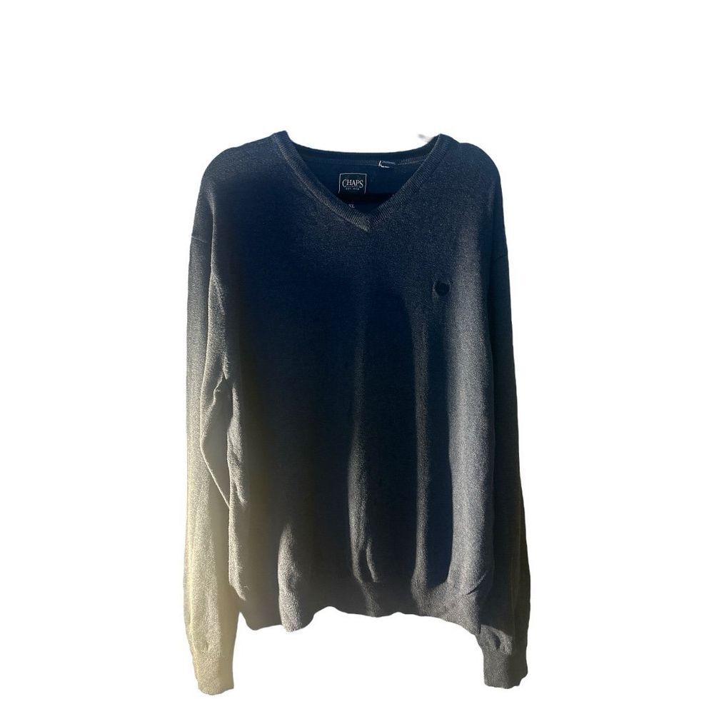 Chaps‎ Cotton Cashmere Sweater V-Neck Pullover Soft Knit XL